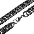 thumbnail image 4 of 9-21mm Black Tone Men Stainless Steel Curb Cuban Chain Necklace or Bracelet, 4 of 5