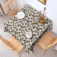 thumbnail image 2 of Leopard Print Square Tablecloth 52x52in(132x132cm) – Waterproof Polyester Printed Table Cover, Wrinkle Resistant & Washable for Kitchen Dining Picnic Party Decor, 2 of 6