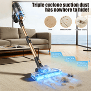 VACFORE Lightweight Cordless Vacuum Cleaner, Stick Vacuum Cleaner for Carpet & Woodfloor