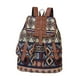 thumbnail image 5 of Mochila con estampado étnico para mujer, ligera, con cierre de cordón, moderna, de tela Oxford. Estilo D, 5 of 9