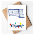 thumbnail image 1 of Bleu Football Porte Net Modèle Cartes de Mariage Félicitations Enveloppes de Voeux, 1 of 3