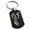 Black, variant on Stainless Steel Menacing Hydra Engraved Dog Tag Keychain Keyring