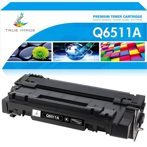 True Image 1-Pack Compatible Toner Cartridge for HP Q6511A 11A Work with LaserJet 2400 2410 2420N 2420DN 2430N 2430DTN 2430TN Printer (Black)