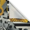 thumbnail image 2 of Ambesonne Leopard Kitchen Curtains, Mid Century Modern Wild Cat, 55"x36", Charcoal Grey and Mustard, 2 of 3