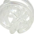 thumbnail image 4 of 5", 4", 4"W Clear Glass Knotted Ball Knot Sculpture, by DecMode (3 Count), 4 of 13