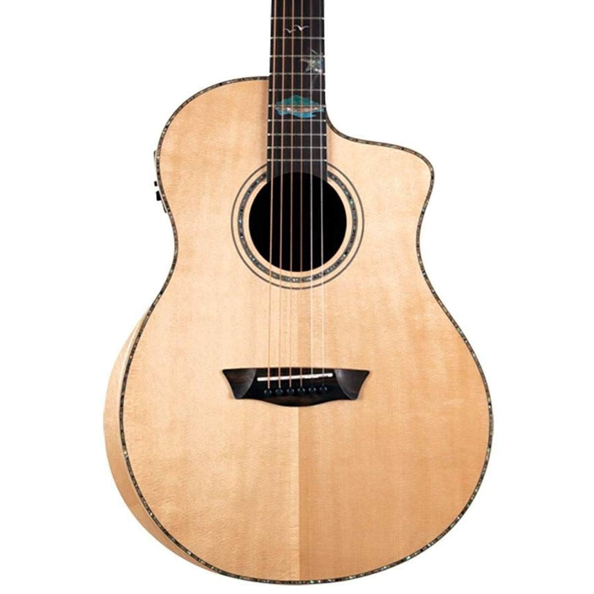 Washburn Guitars Bella Tono Allure SC56S Mahogany 25.5 in Studio Acoustic-Electric Guitar, Multicolor