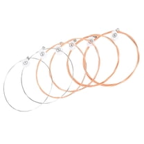 Milisten 6Pcs Assorted Color Guitar Strings Metal For Acoustic Guitar String Replacement Guitarists Supply