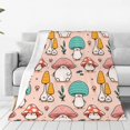 thumbnail image 6 of Mushroom Blanket, Mushroom Gifts for Women, Soft Fleece Flannel Mushroom Throw Blanket 60" X 50", Cute Mushroom Head Blanket Stuff Gifts for Mushroom Lovers Couch Bedding Living Room Decor, 6 of 6