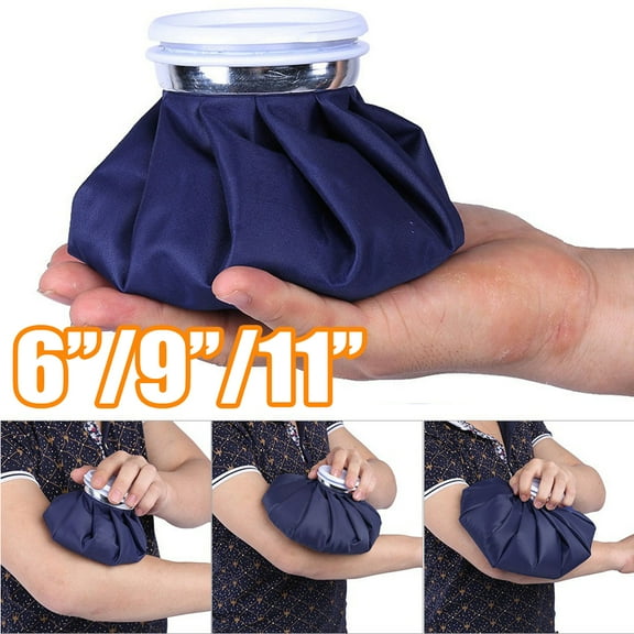 Travelwant Ice Cold Pack Reusable Ice Bags Hot Water Bag for Injuries, Hot & Cold Therapy and Pain Relief with Elastic Breathable Support Wrap, 3 Sizes (6"/9"/11"), (for Hot Therapy is 50-60)