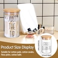 thumbnail image 2 of Dispensador de vidrio Apothecary Jars Lucomb Qtip Holder, 300 ml, 4 unidades, 2 of 7