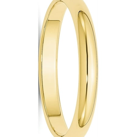 Yellow Gold Kids Ring - USA - 10k Yellow Gold 3mm Half Round Band Size 4