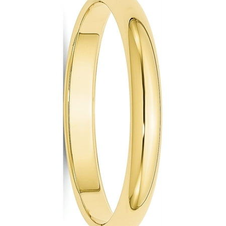 USA - 10k Yellow Gold 3mm Half Round Band Size 4 (Best Destination Weddings In Usa)