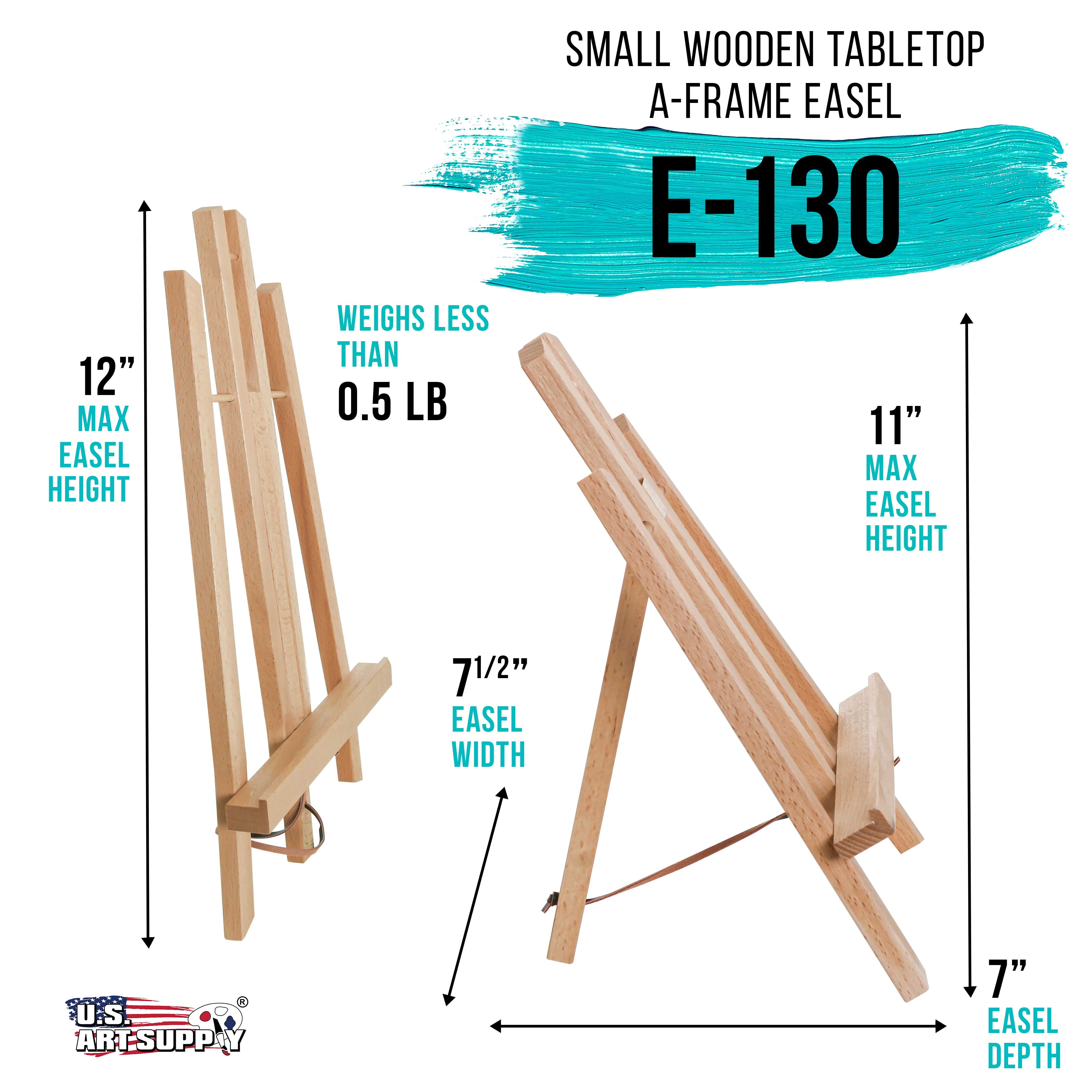 Canvas Stand For A5 Sketchpad Set Of 2, Wooden Canvas Boards Stand Ideal  For Drawing & Display (Size- 11.5, 7.5, 2.5, 4.5 Inches)