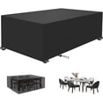 thumbnail image 1 of Funda de Mesa Jardin Cubierta Rectangular para Muebles Patio Exterior, Juego de Fundas Seccional al Aire Libre Tela Oxford Impermeable Funda Cubierta Cuadrada De Polvo para Tabla Sillas, 1 of 4