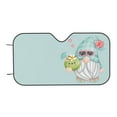 thumbnail image 7 of Fotbe Summer Gnome,Cute Gnome Car Windshield Sunshade | Sun Visor Protector Front Window Shade, Keeps Out UV Rays, Keeps Your Vehicle Cool-Medium, 7 of 7