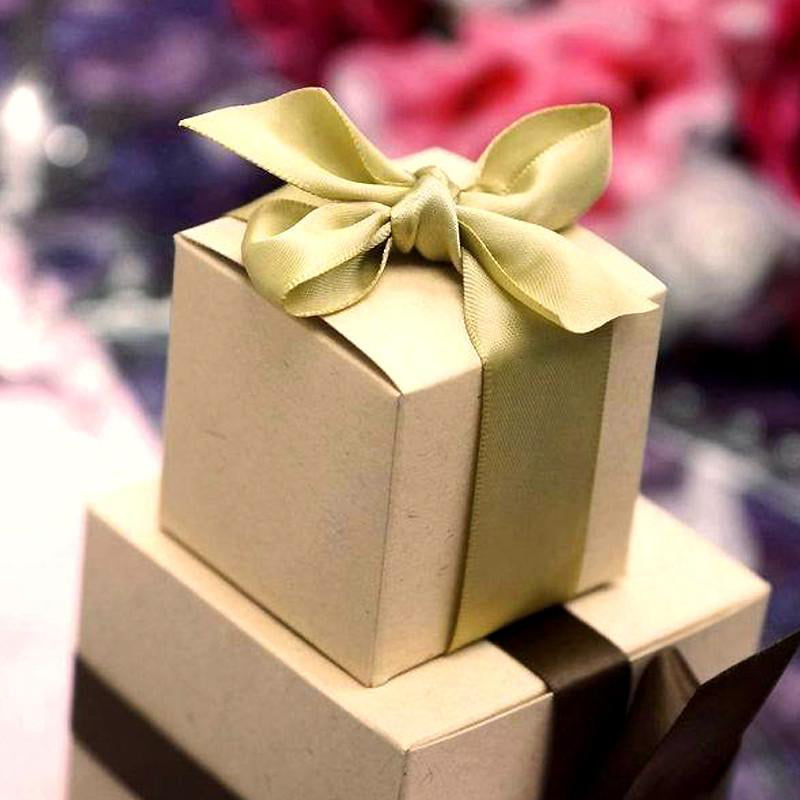 24pk Black Small Gift Boxes Wedding Favor Candy Box 2" x 2" 