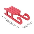thumbnail image 2 of 4 Pcs Christmas Sleigh Decoration Ornaments Miniature Scene Props Tree (red) 4pcs Decors Vintage Sled Vacation, 2 of 6