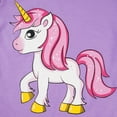 thumbnail image 4 of FEDPOP Toddler Girls Pajamas Sets Purple Unicorn 100% Cotton Long Sleeve Sleepwear Size 3T, 4 of 8