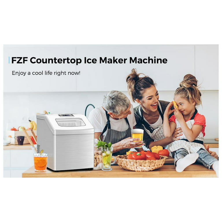  Ice Maker Nugget with Soft & Chewable Ice, 44 lbs/24 Hours  Portable Nugget Pellet Ice Maker Countertop, 2 Minutes per Round and 45dB,  Suitable for Home/Bars/Restaurants : Appliances