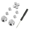 thumbnail image 1 of DEWIN Game Controller Aluminum Alloy Buttons Thumb Stick Set Replacement Parts for PS4Silver, 1 of 14