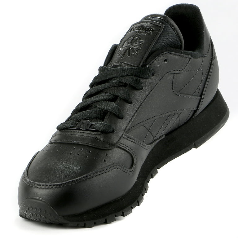 Reebok Classic Leather Casual Sneaker Shoe - Black - Womens Reebok Classic Leather Casual Sneaker Shoe - Black - Womens