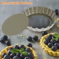 thumbnail image 4 of 6Pcs Mini Tart Pans Non-stick Tart Bakeware Mold with Removable Bottom 4 Inches Carbon Steel  Pie Pans Multipurpose Quiche Pan Set for Pies Mousse Cakes Dessert Baking, 4 of 10