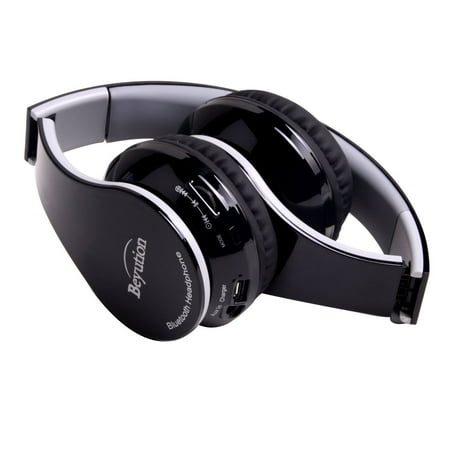 New Beyution@ Black color smart Stereo Hi-Fi Wireless Bluetooth Headphone---for all Tablet MID, Smart Cell phone and all bluetooth device---With Retail Package, best