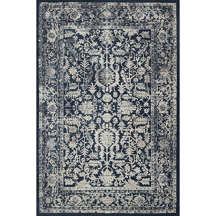 Magnolia Home By Joanna Gaines Everly 6 Foot 7 Inch X 9 Foot 2 Inch Area Rug In Indigo Walmart Com Walmart Com