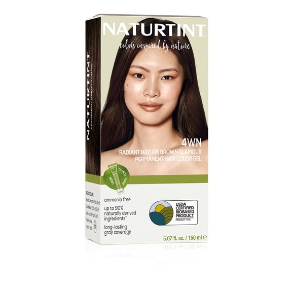 Naturtint 4WN Radiant Nature Brown Glamour Permanent Hair Color, 1 Pack (Packaging May Vary)