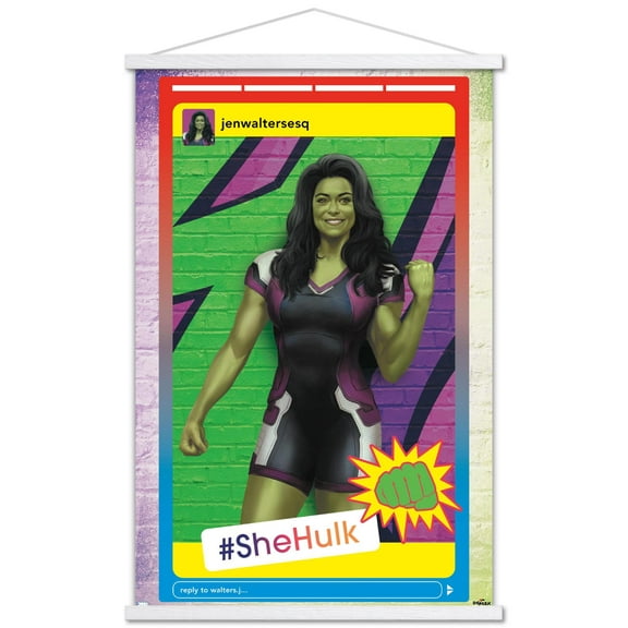 Marvel She-Hulk - Post Wall Poster with Magnetic Frame, 22.375" x 34"