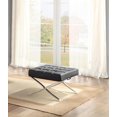 thumbnail image 1 of Topline Home Furnishings Black Ottoman, 1 of 2