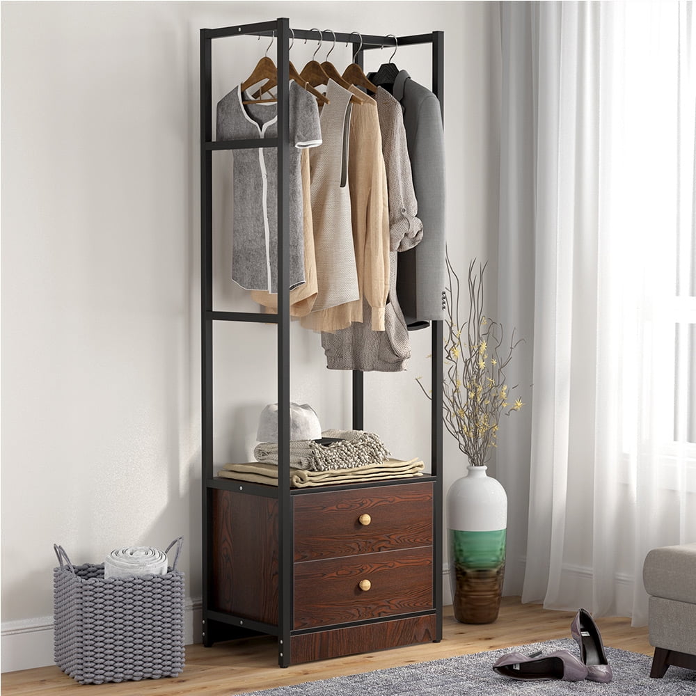 Tribesigns Freestanding Closet Organizer Entryway Garment Coat