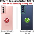thumbnail image 2 of for Galaxy S21 FE Case,with HD Screen Protector, Shockproof Protective Clear Case for Girls Women,Bling Sparkle Quicksand Hard Shell TPU Case for Samsung Galaxy S21 FE, Rose Gold, 2 of 13