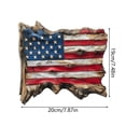 thumbnail image 3 of 4th of July Decorations Rustic Wooden American Flag,Handcrafted Patriotic Wall Hanging Decoration,Indoor Wall and Outdoor Porch Festive Decor, 3 of 7