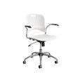 thumbnail image 1 of Safco Sassy - Chair - manager - armrests - tilt - swivel - plastic - white, 1 of 3
