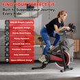 thumbnail image 3 of Exercise Bike Indoor Stationary Bike Cycling Bicycle for Home Gym 300 lbs Weight Capacity Adjustable Seat/Handlebar for Cardio Workout Office, 3 of 9