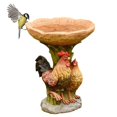 thumbnail image 1 of Gallo De Resina Y Baño Para Pájaros De Pollo, Decoración De Jardín, Estatua De Gallo, Comedero Para Pájaros Para Macizos De Flores, Terrazas Kearding HA036344-00, 1 of 6