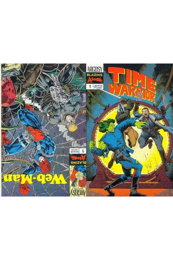 Time Warrior/Web-Man #1 VF ; Blazing Comic Book