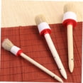 thumbnail image 3 of CHICHUMID 4PCS Round Head Paint Brush Wood Handle for Furniture Cleaning, 3 of 8