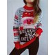 thumbnail image 3 of Suéter de hilo dorado bordado de Papá Noel para otoño e invierno de 2024, lindo suéter navideño para mujer, 3 of 5