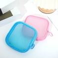 thumbnail image 6 of Compact Cosmetic Bag Mini Pocket Wallet Mesh Zipper Travel Toiletry Makeup Storage Organizer for Daily, 6 of 7