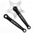 thumbnail image 2 of Juego de s pedikarms 130 BCD de 170 mm para bicicleta de carretera de montaña, bicicleta de piñón fijo (cono cuadrado) - Negro y negra Sunnimix Brazos de manivela de bicicleta, 2 of 8