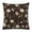 Without Pillow Core, variant on LOWLHOME Velvet Embroidered Floral Brown Decorative Pillow, 18" x 18", Embroidered Floral Decorative Cushion, Soft Square Accent Pillow for Bedroom Living Room