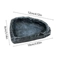thumbnail image 4 of FEOLGEHLY Slow Feed Reptile Feeding Bowl Resin Feeding Bowl, Non Skid Simulated Rock Food Water Dish for Dog Cat, Practical Pet Feeding Accessories, 4 of 6