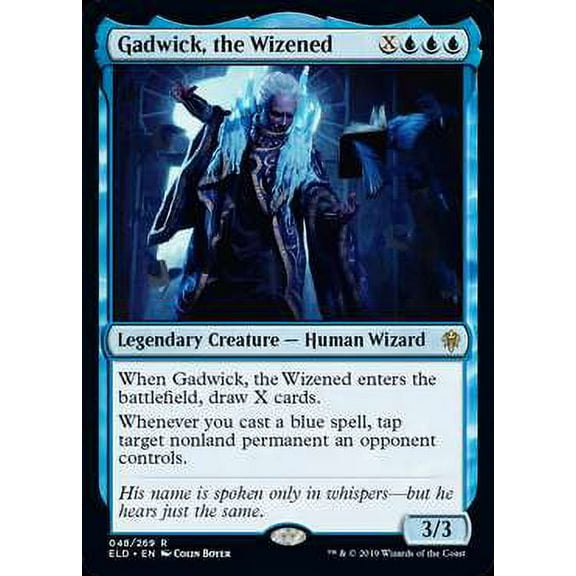 MtG Throne of Eldraine Rare Gadwick, the Wizened (Foil) #48