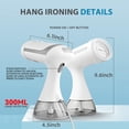 thumbnail image 6 of KitGody Steamer for Clothes,1500W 300ml Handheld Garment Steamer for Home and Travel,15s Fast Heat-Up, 6 of 6