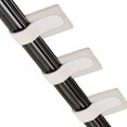thumbnail image 2 of Cable Management Kit with Reusable Hook and Loop Ties and Self Adhesive Wire Clips, Desktop Cord Organizer for Home Office Computer and Data Cables White, 2 of 4