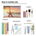 thumbnail image 4 of Hirioo Starfish Sunset Sea Beach for Paper Reusable Cosmetic Bag Zipper Encouragement Travel Pouch Toiletry Bag for Women Girls, 4 of 7