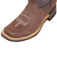 thumbnail image 4 of Men's Genuine Leather Western Boot Square Toe Rodeo Cowboy Boot, 4 of 4