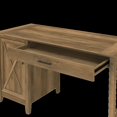 thumbnail image 6 of Key West 54W Computer Desk with File Cabinet in Reclaimed Pine - Engineered Wood, 6 of 7